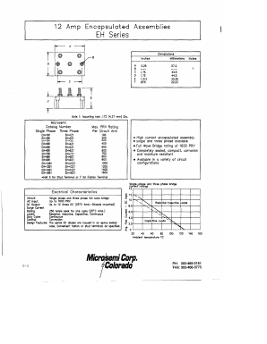 EH1B1 Datasheet PDF Microsemi Corporation