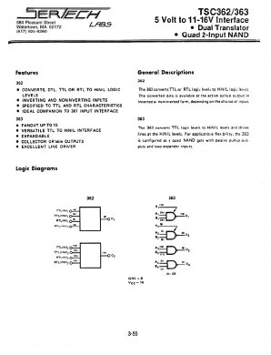 TC362AL/CL Datasheet PDF Microsemi Corporation