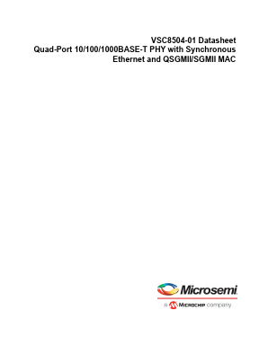 VSC8504XKS-01 Datasheet PDF Microsemi Corporation