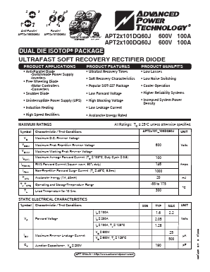 APT2X100DQ60J Datasheet PDF Microsemi Corporation