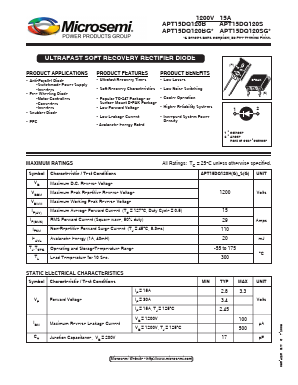 APT15DQ120S Datasheet PDF Microsemi Corporation