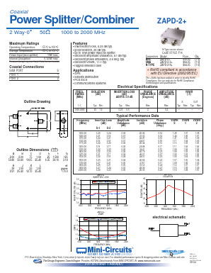 ZAPD-2-S Datasheet PDF Minicircuits