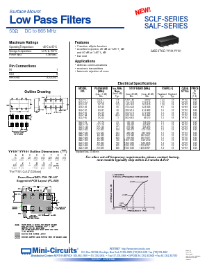 SCLF-8.4 Datasheet PDF Minicircuits