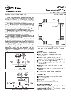VP16256-40/CG/GH1N Datasheet PDF Mitel Networks
