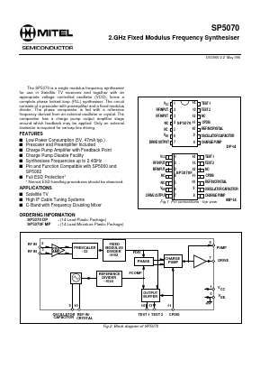 SP5070MP Datasheet PDF Mitel Networks