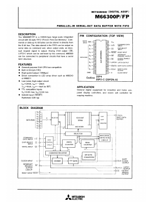 M66300FP Datasheet PDF MITSUBISHI ELECTRIC 