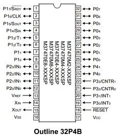 M37470M4-510SP Datasheet PDF MITSUBISHI ELECTRIC 