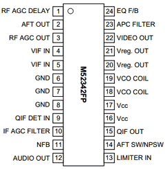 M52342 Datasheet PDF MITSUBISHI ELECTRIC 