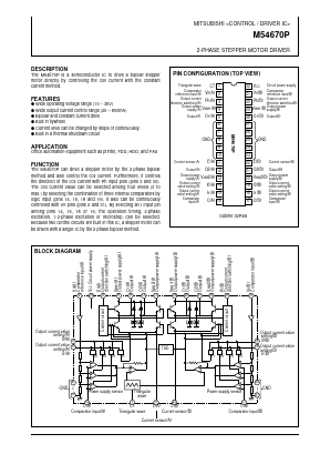 M54670P Datasheet PDF MITSUBISHI ELECTRIC 