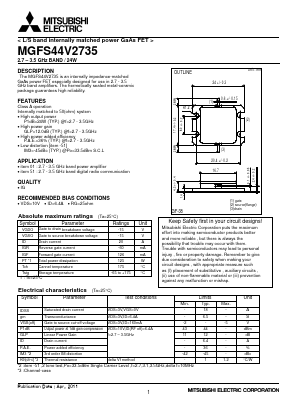 MGFS44V2735 Datasheet PDF MITSUBISHI ELECTRIC 