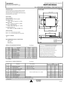 MGFC45V3642A Datasheet PDF MITSUBISHI ELECTRIC 