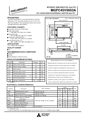 MGFC45V5053A Datasheet PDF MITSUBISHI ELECTRIC 