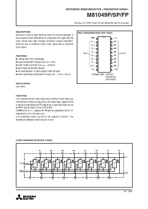 M81049P Datasheet PDF MITSUBISHI ELECTRIC 