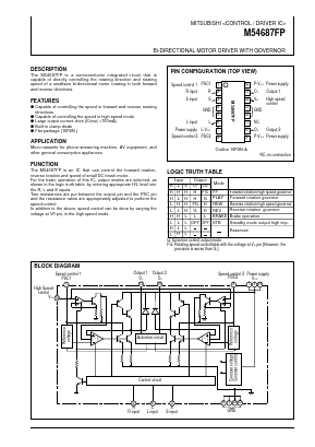 M54687FP Datasheet PDF MITSUBISHI ELECTRIC 
