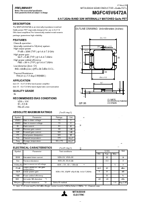 MGFC45V6472A Datasheet PDF MITSUBISHI ELECTRIC 