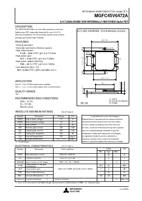 MGFC45V6472A Datasheet PDF MITSUBISHI ELECTRIC 