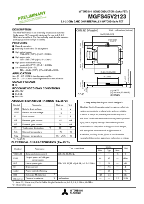 MGFS45V2123 Datasheet PDF MITSUBISHI ELECTRIC 