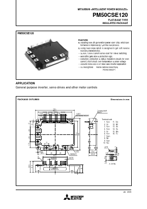 PM50CSE120 Datasheet PDF MITSUBISHI ELECTRIC 