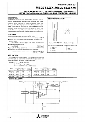 M5278L05M Datasheet PDF MITSUBISHI ELECTRIC 