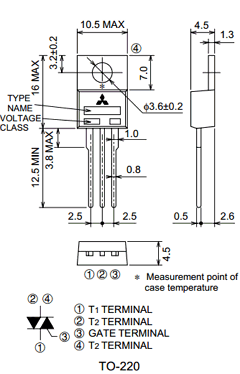 BCR10CM-12L Datasheet PDF MITSUBISHI ELECTRIC 