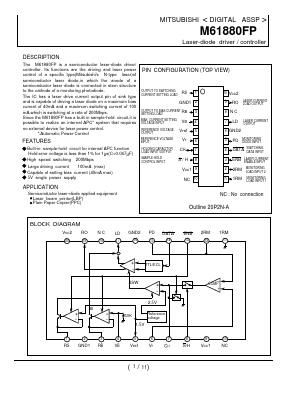 M61880FP Datasheet PDF MITSUBISHI ELECTRIC 