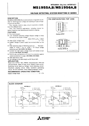 M51955 Datasheet PDF MITSUBISHI ELECTRIC 