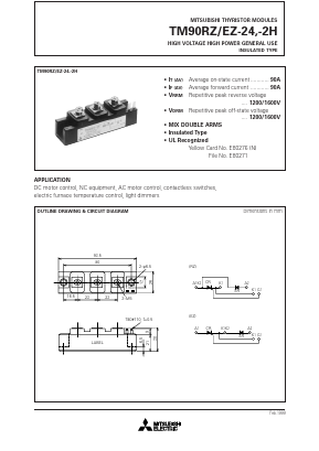 TM90RZ-24 Datasheet PDF MITSUBISHI ELECTRIC 
