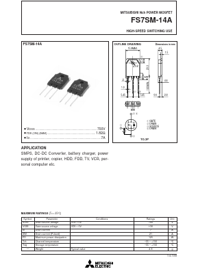 FS7SM-14 Datasheet PDF Mitsumi