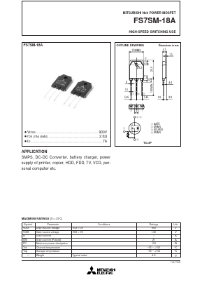 FS7SM-18 Datasheet PDF Mitsumi