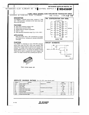 M54560P Datasheet PDF Mitsumi