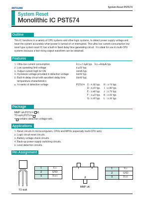 PST574E Datasheet PDF Mitsumi