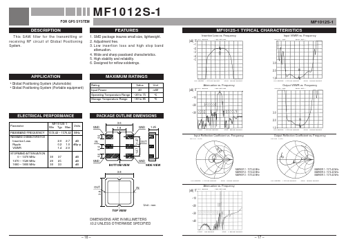MF1012S-1 Datasheet PDF Mitsumi