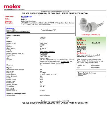 5543NM Datasheet PDF Molex Connectors