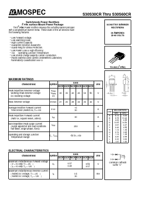 S30S35CR Datasheet PDF Mospec Semiconductor