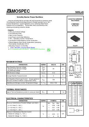 S05L45 Datasheet PDF Mospec Semiconductor