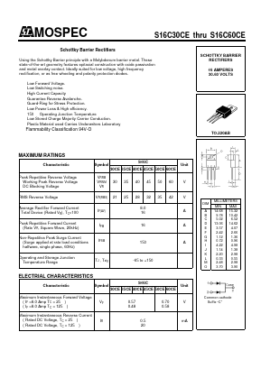 S16C40CE Datasheet PDF Mospec Semiconductor