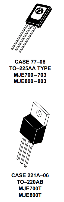 MJE803 Datasheet PDF Motorola => Freescale