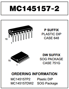 MC145155DW2 Datasheet PDF Motorola => Freescale