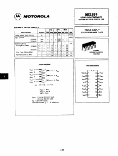 MC1674L Datasheet PDF Motorola => Freescale