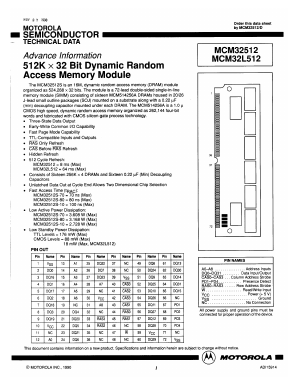 MCM32L512SG80 Datasheet PDF Motorola => Freescale