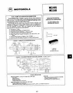 MC1405L Datasheet PDF Motorola => Freescale