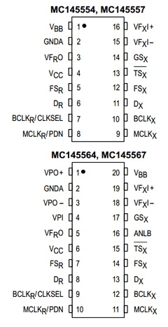 MC145554P Datasheet PDF Motorola => Freescale