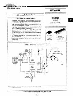 MC34011A Datasheet PDF Motorola => Freescale