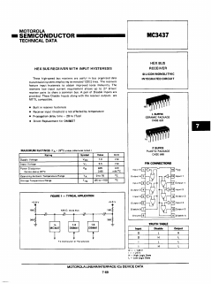 MC3437 Datasheet PDF Motorola => Freescale