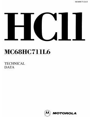MC68HC711L6MP1 Datasheet PDF Motorola => Freescale