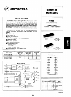 MCM5101C80 Datasheet PDF Motorola => Freescale