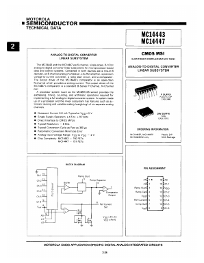 MC14443 Datasheet PDF Motorola => Freescale
