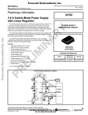 PC33702 Datasheet PDF Motorola => Freescale