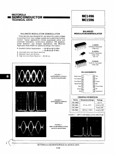 MC1596P Datasheet PDF Motorola => Freescale