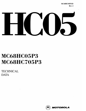 MC68HC05P3VDW Datasheet PDF Motorola => Freescale